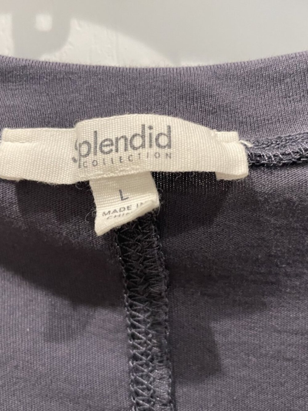 Splendid classic blue crew neck tee - Size Large - Cotton Blend - Picture 3 of 3